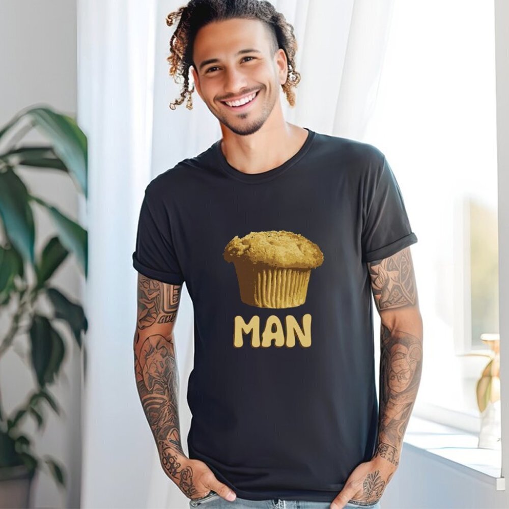 Muffin Man Graphic Tee Shirt Muffin Graphics Shirt Muffin Lovers Gift